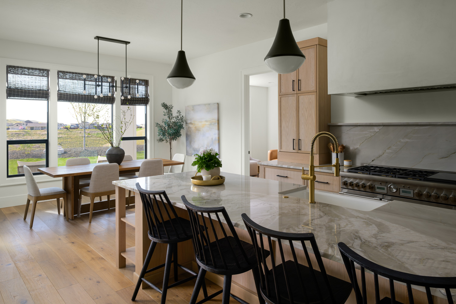 Clean, staged kitchen ready for real estate photography